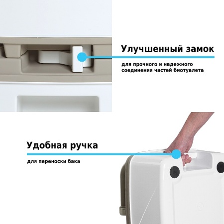 Биотуалет Lupmex 79122 18л с индикатором наполнения