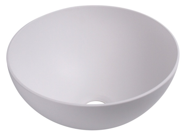 Белый круглый умывальник, размеры: ø 300 мм, H 135 мм