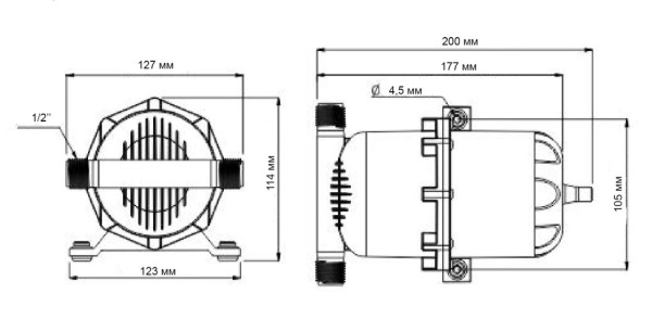 Гидроаккумулятор CampLife 0,75л, 1.2 бар