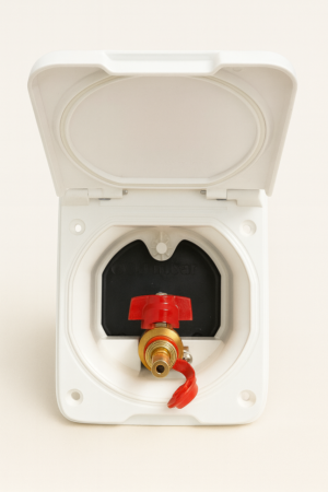 Розетка наружная газовая CampLife (система Gok), белая