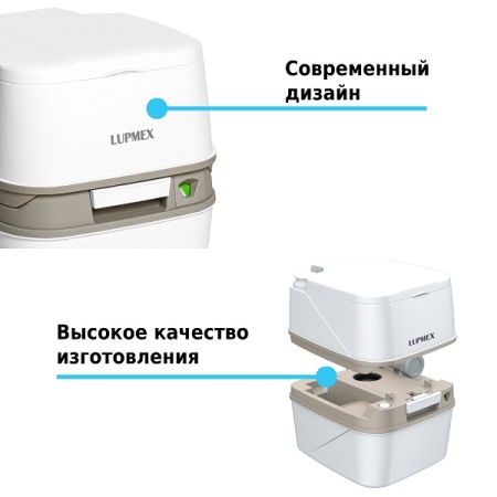 Биотуалет Lupmex 79122 18л с индикатором наполнения