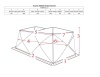 Палатка для рыбалки 6-местная HIGASHI Double Pyramid, зимняя, -25