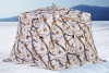 Палатка для рыбалки 8-местная HIGASHI WINTER CAMO YURTA HOT, зимняя, трехслойная, -45