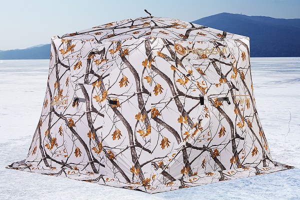 Палатка для рыбалки 8-местная HIGASHI WINTER CAMO YURTA HOT, зимняя, трехслойная, -45