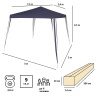 Тент садовый Green Glade 1022 2,4х2,4м/3x3x2,5м полиэстер