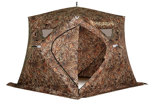 Палатка для рыбалки 4-местная HIGASHI CAMO PYRAMID PRO, зимняя, трехслойная, -35