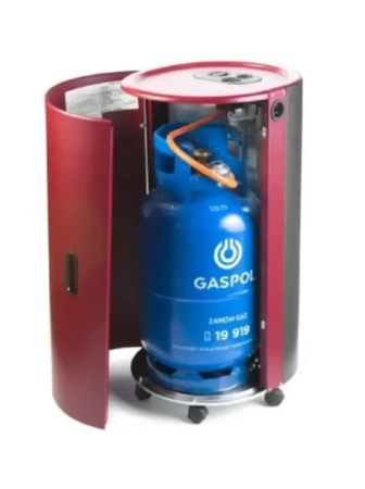 Мобильный газовый обогреватель TMC BLUE BELLE CHIC/TM 4,2 кВт Красный (плавный термостат)
