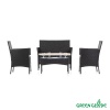 Комплект садовой мебели Green Glade 71303 (4 предмета) прозрачная столешница