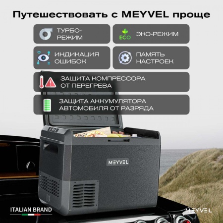 Компрессорный автохолодильник Meyvel AF-M50 Black (12/24V)