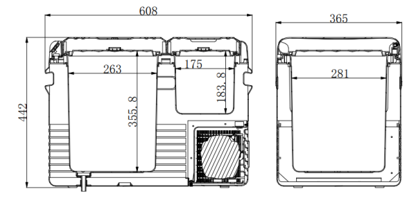 Компрессорный автохолодильник Mobile Comfort MC-45 (12/24/220V)