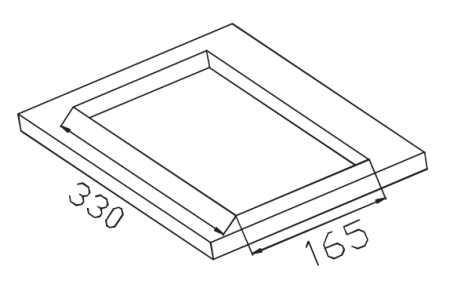 Газовая варочная панель GR-B002, одноконфорочная, 365х200 мм