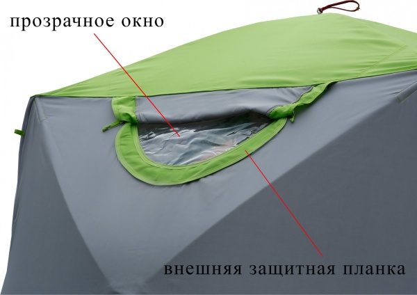 Прозрачное окно для палаток серии ЛОТОС Куб (-40°С)