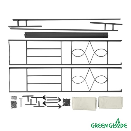 Тент садовый Green Glade 43302 3х3х2,45 м полиэстер