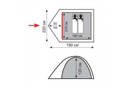 Палатка Totem Tepee 2 (V2)