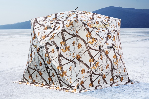 Палатка для рыбалки 4-местная HIGASHI WINTER CAMO PYRAMID, зимняя, -25