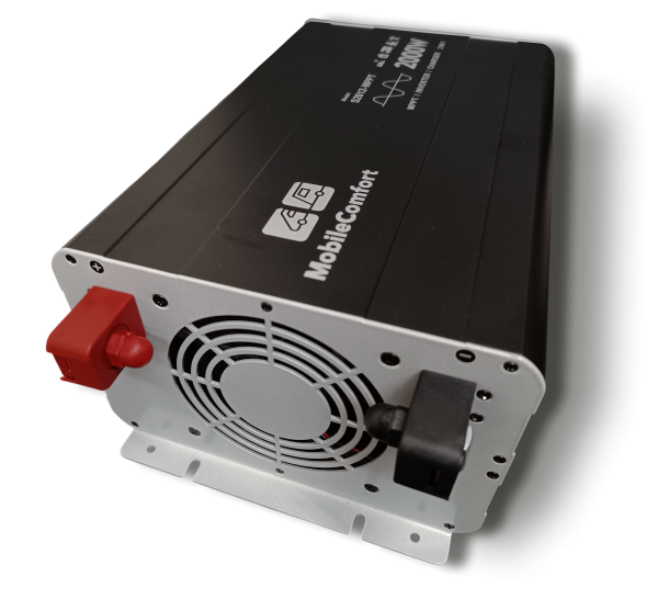 Инвертор с зарядным устройством MobileComfort S2012-MPPT, чистый синус, 2000Вт, 12В, 40А , от солнечных панелей