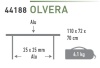 Стол High Peak Campingtisch Olvera алюмиеневый, 110 x 72 x 70 см
