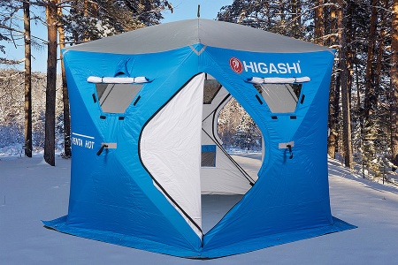 Палатка для рыбалки 6-местная HIGASHI PENTA HOT DC, зимняя, трехслойная, -45