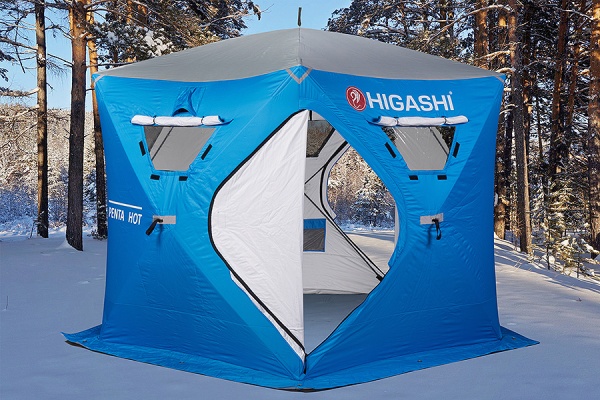 Палатка для рыбалки 6-местная HIGASHI PENTA HOT DC, зимняя, трехслойная, -45