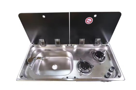 Плита газовая GR904L, 12В, левая, 755х365х150 мм