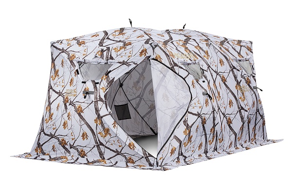 Палатка для рыбалки 6-местная HIGASHI DOUBLE WINTER CAMO PYRAMID, зимняя, -25