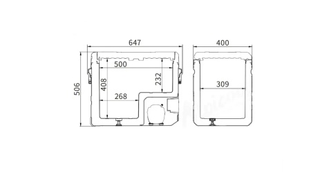 Компрессорный автохолодильник Alpicool TS50 (12/24)