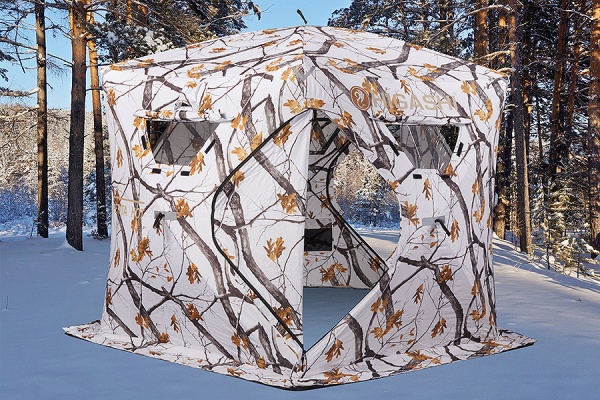 Палатка для рыбалки 6-местная HIGASHI WINTER CAMO PENTA HOT, зимняя, трехслойная, -45
