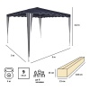 Тент садовый Green Glade 1032 3х3х2,5м полиэстер