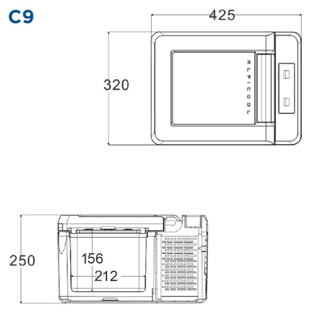 Компрессорный автохолодильник Alpicool C9 (12/24V)