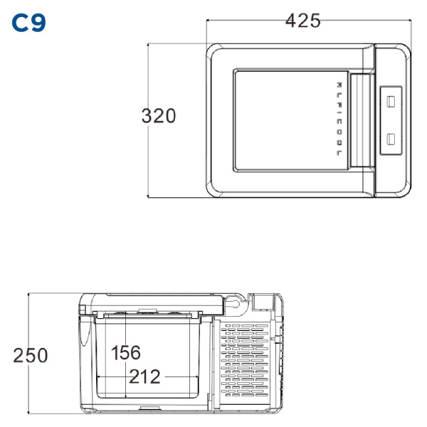 Компрессорный автохолодильник Alpicool C9 (12/24V)