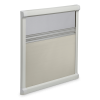 Ролл-штора затемняющая с москитной сеткой Dometic DB1R, кремово-белая,1080х530 мм