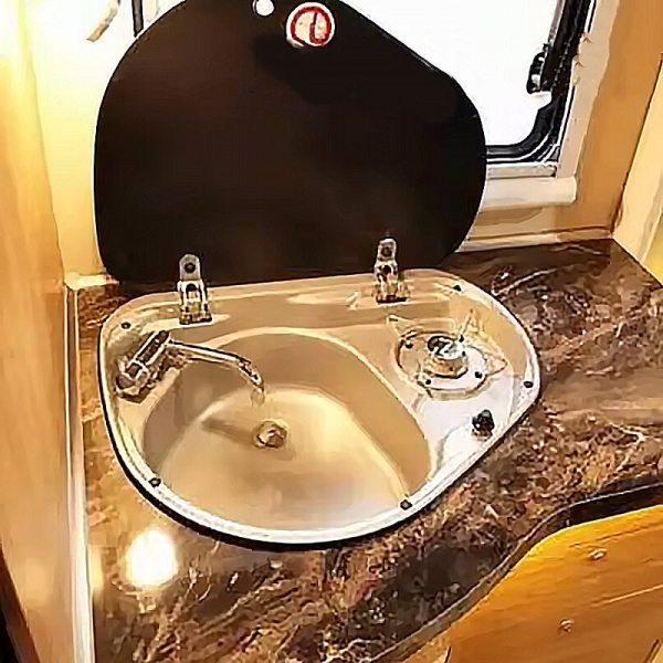 Плита газовая с раковиной 600L, левая 520х425х145