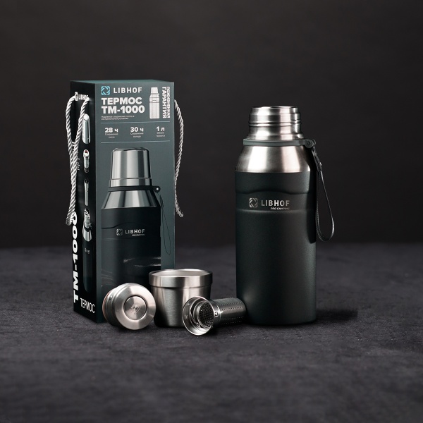 Термос Libhof TM-1000 Black (1 л)