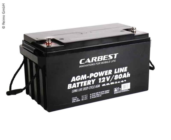 Carbest AGM аккумулятор 80Ач 350x167x179мм