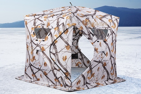 Палатка для рыбалки 6-местная HIGASHI WINTER CAMO PENTA HOT, зимняя, трехслойная, -45