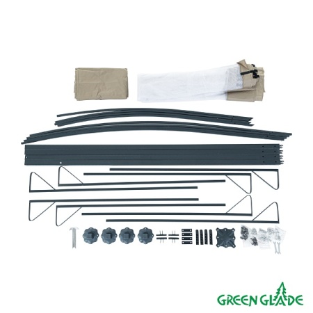 Шатер-беседка Green Glade 1067 3х3х2,5/2м полиэстер