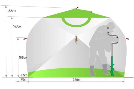 Зимняя палатка Лотос Куб 4  Компакт Термо (лонг)