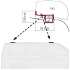 Маркиза Fiamma F40van 2.7м, накрышная механическая, корпус чёрный, полотно серое