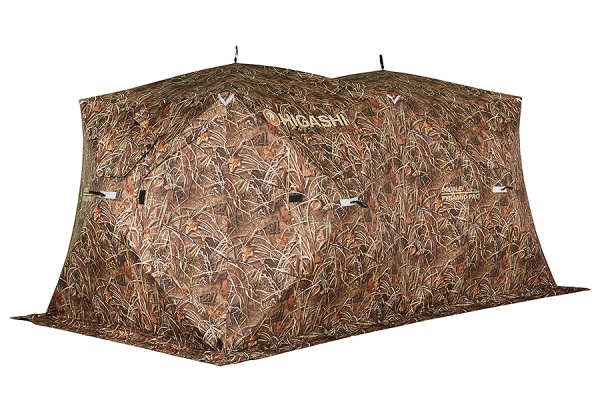 Палатка для рыбалки 8-местная HIGASHI Double Camo Pyramid Pro зимняя, трехслойная, -35