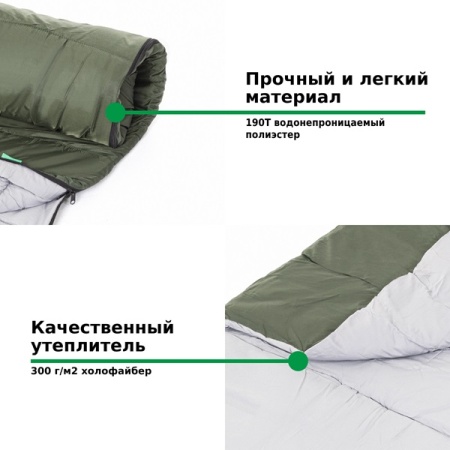Спальный мешок Green Glade Comfort 230 демисезонный до -5°C