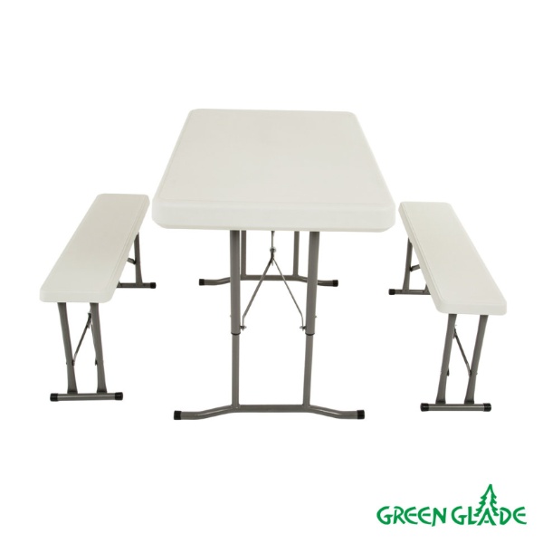 Набор: стол складной и 2 складные скамьи В113