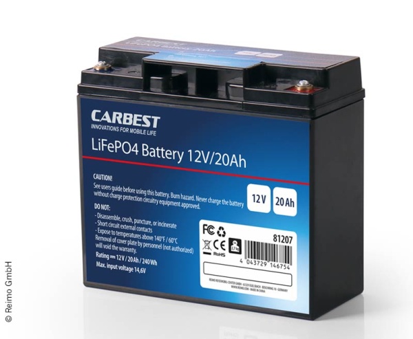 Carbest LiFePo4 аккумулятор 20 Ач