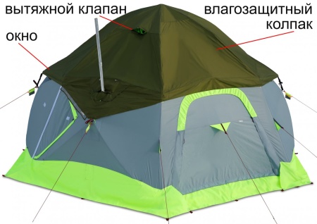 Большая зимняя палатка Лотос КубоЗонт 6 Комплект №1