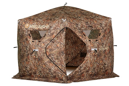 Палатка для рыбалки 8-местная HIGASHI Camo Sota Pro, зимняя, трехслойная, -35