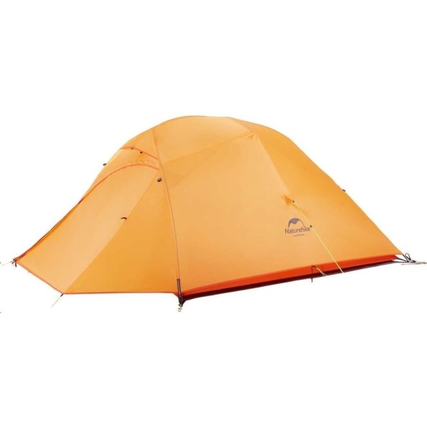 Палатка Naturehike Cloud Up 3 210T NH18T030-T трехместная сверхлегкая с ковриком, оранжевая