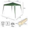 Тент садовый Green Glade 1018 2,4х2,4м/3x3x2,5м полиэстер
