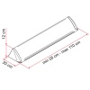 Спойлер для люка Fiamma Universal 1100x280мм
