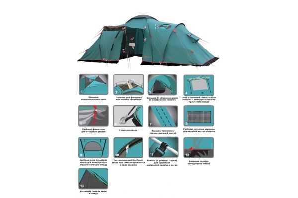Палатка Tramp Eagle 4 (V2) (зеленый)