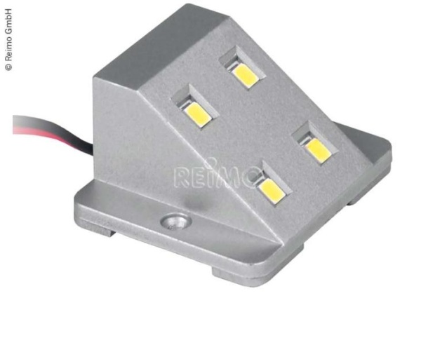 Светодиодный светильник для шкафа 12В / 0,8Вт серебристый с магнитным переключателем