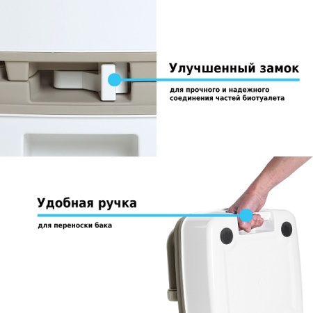 Биотуалет Lupmex 79112 12л с индикатором наполнения